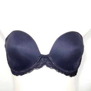 32DD‎ Natori 731023 Feathers Strapless Plunge Multiway Bra Black